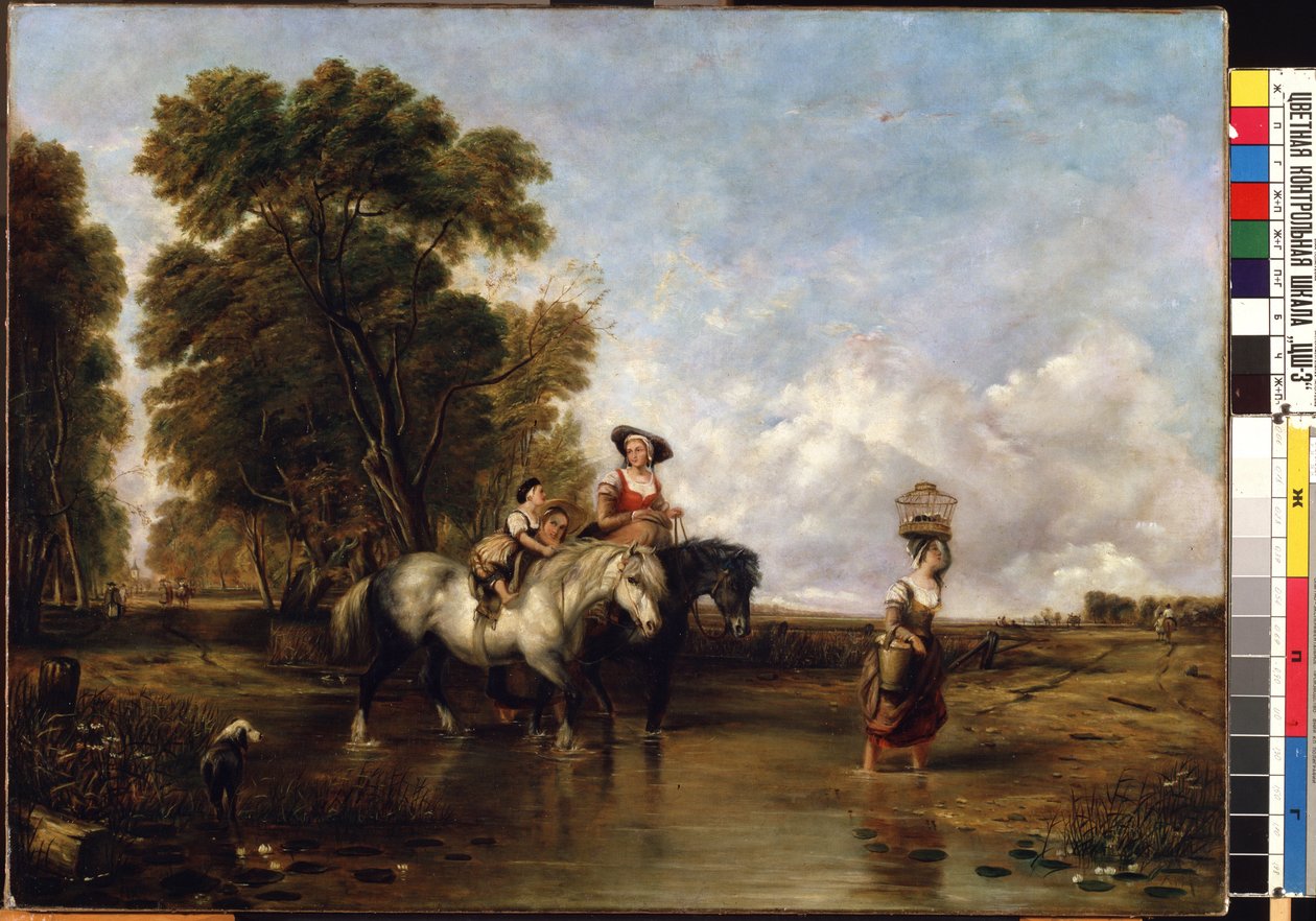 Through a Ford by William Snr. Shayer