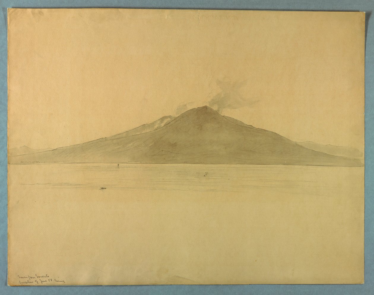 Study of Mt. Vesuvius from Sorrento, Italy by William Stanley Haseltine