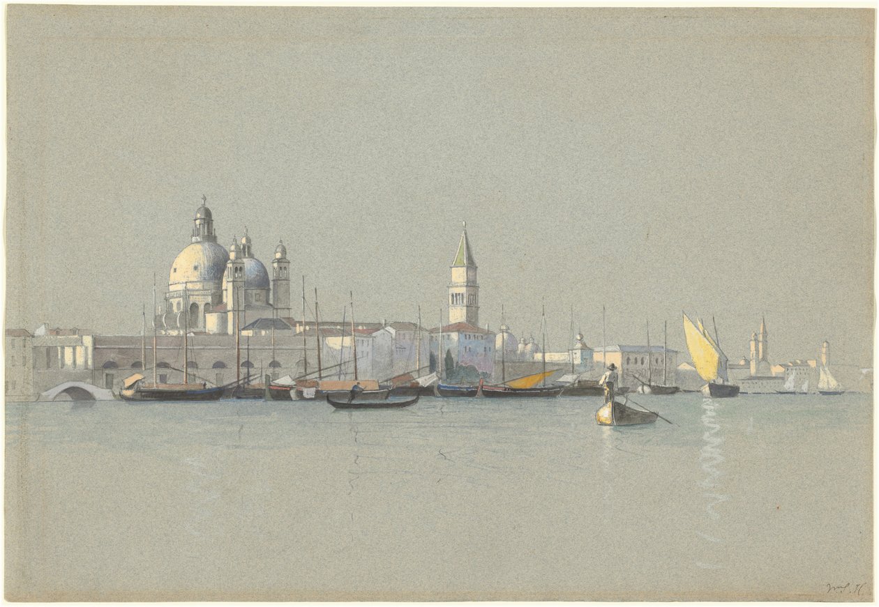 View across the Giudecca Canal toward the Salute and the Campanile of San Marco by William Stanley Haseltine