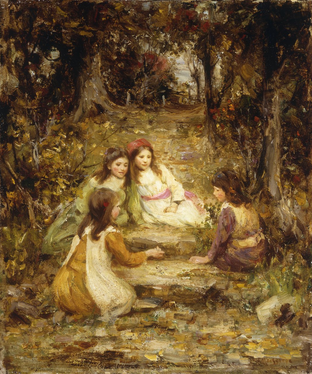 Children in an Orchard by William Stewart MacGeorge