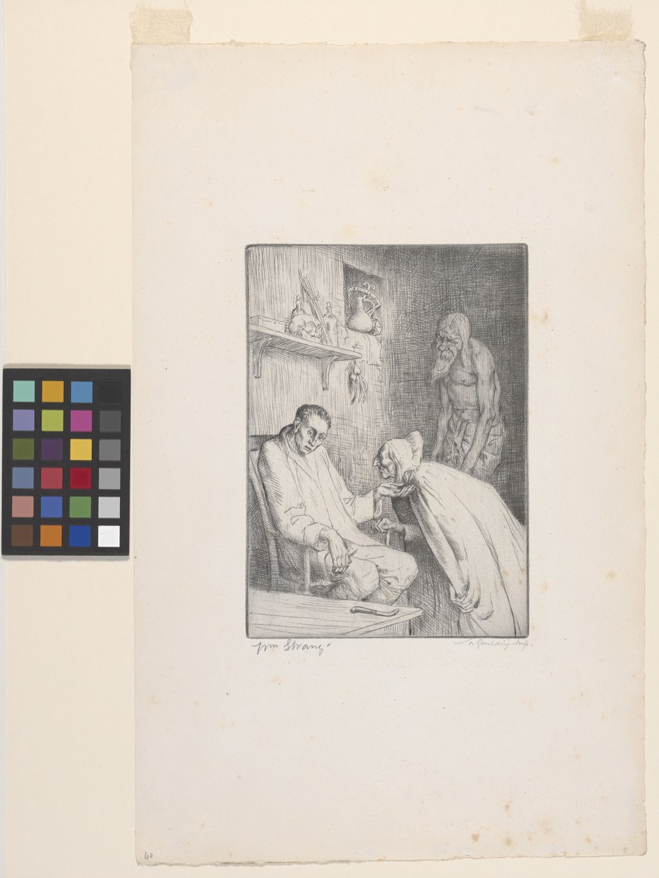 Man and Witch by William Strang