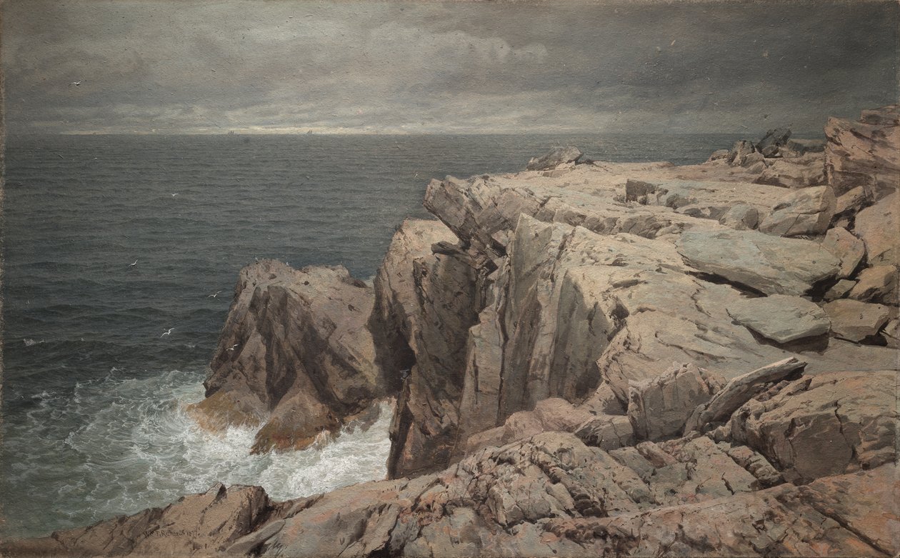 Cormorant Cliff, Jamestown, Rhode Island by William Trost Richards