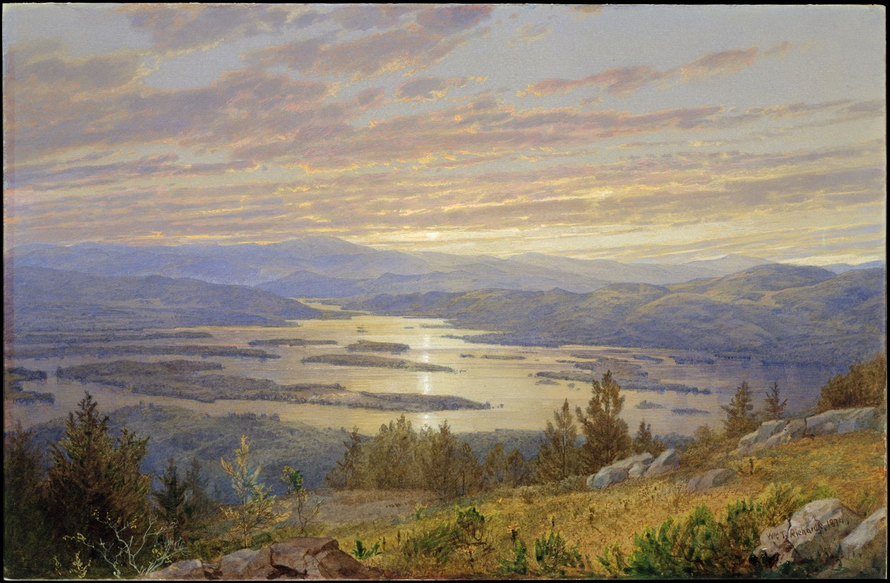 Lake Squam from Red Hill by William Trost Richards