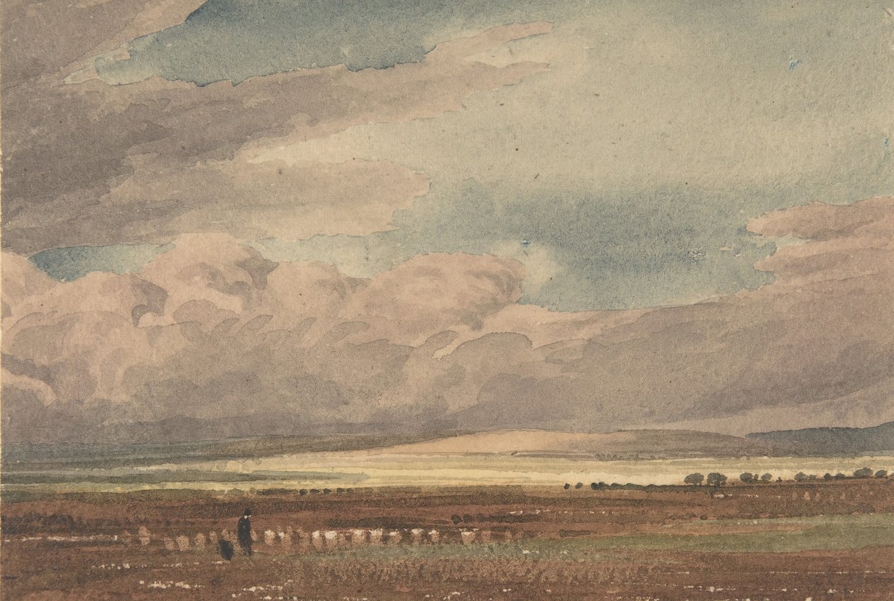 Salisbury Plain with Old Sarum in the Distance, Wiltshire, 1810-62 by Joseph Mallord William Turner