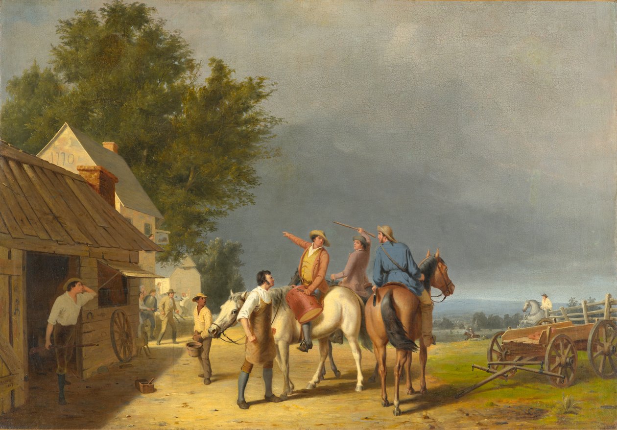 First News of the Battle of Lexington by William Tylee Ranney