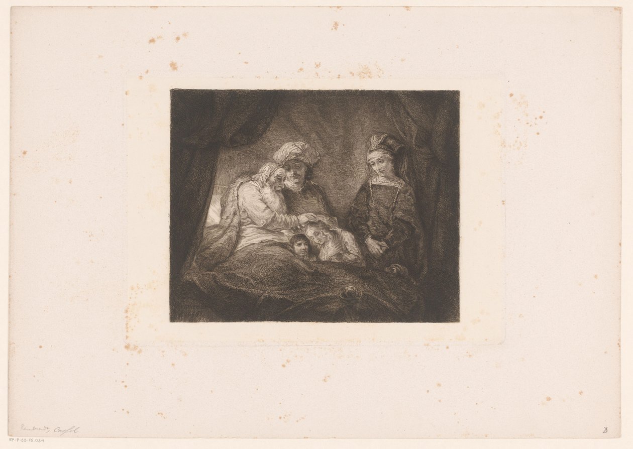 Jacob Blesses Ephraim and Manasseh by William Unger