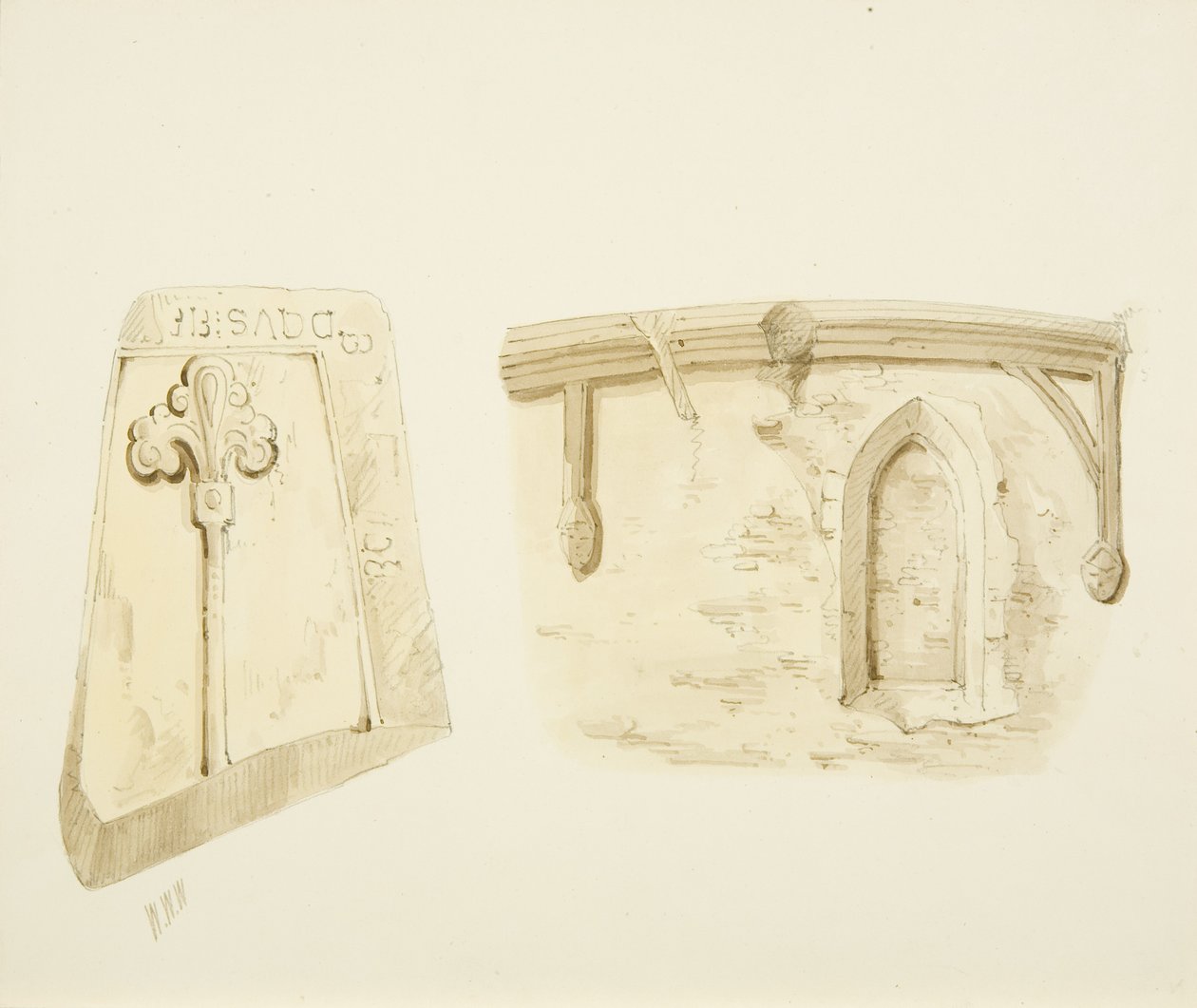 Part of a Tomb and remains of a Window in St James