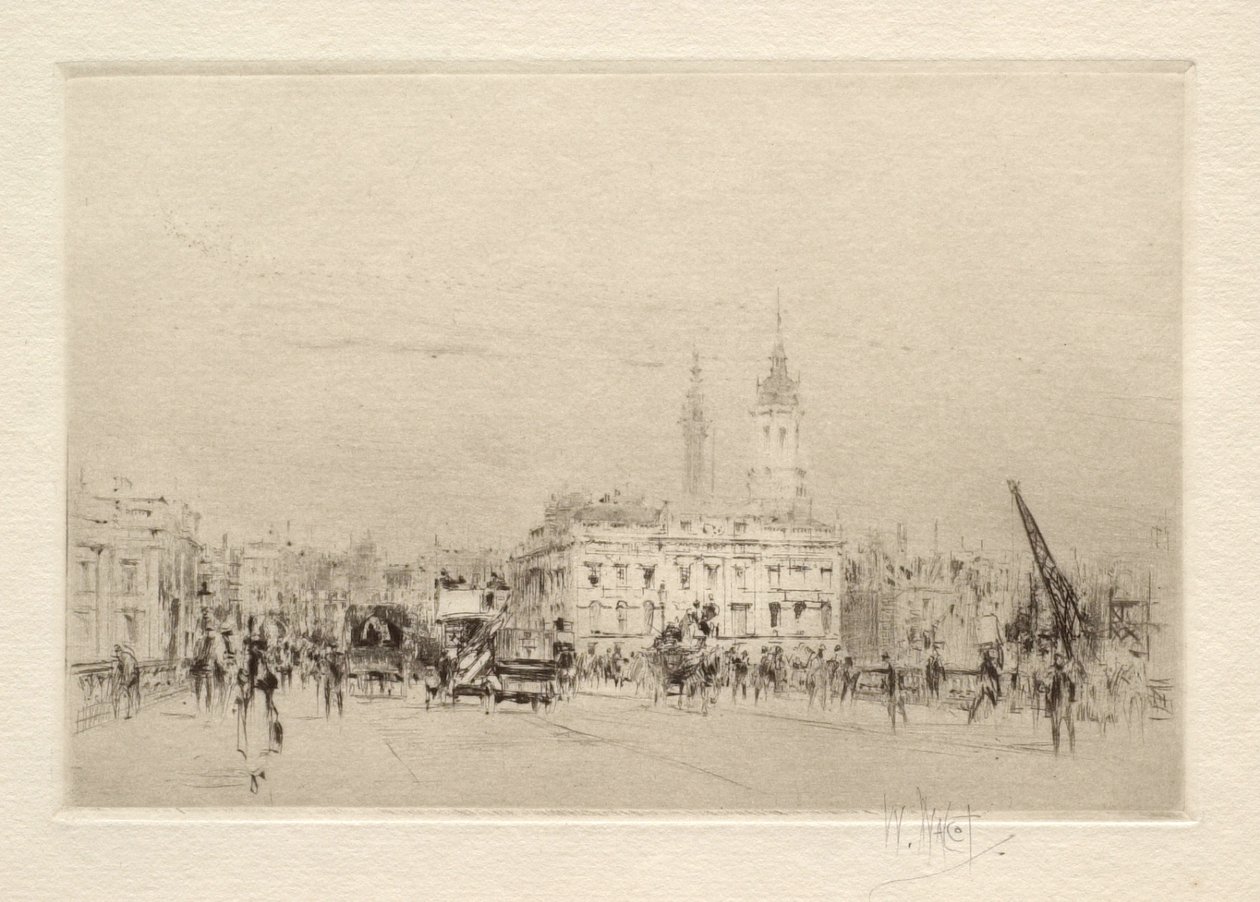 On London Bridge by William Walcot