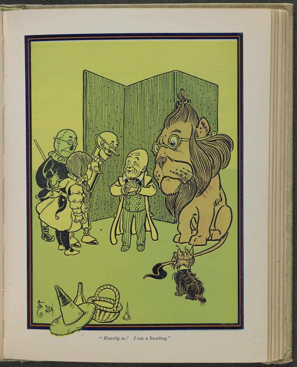 "Exactly so! I am a humbug" Illustration from "The Wonderful Wizard of Oz" by Lyman Frank Baum by William Wallace Denslow