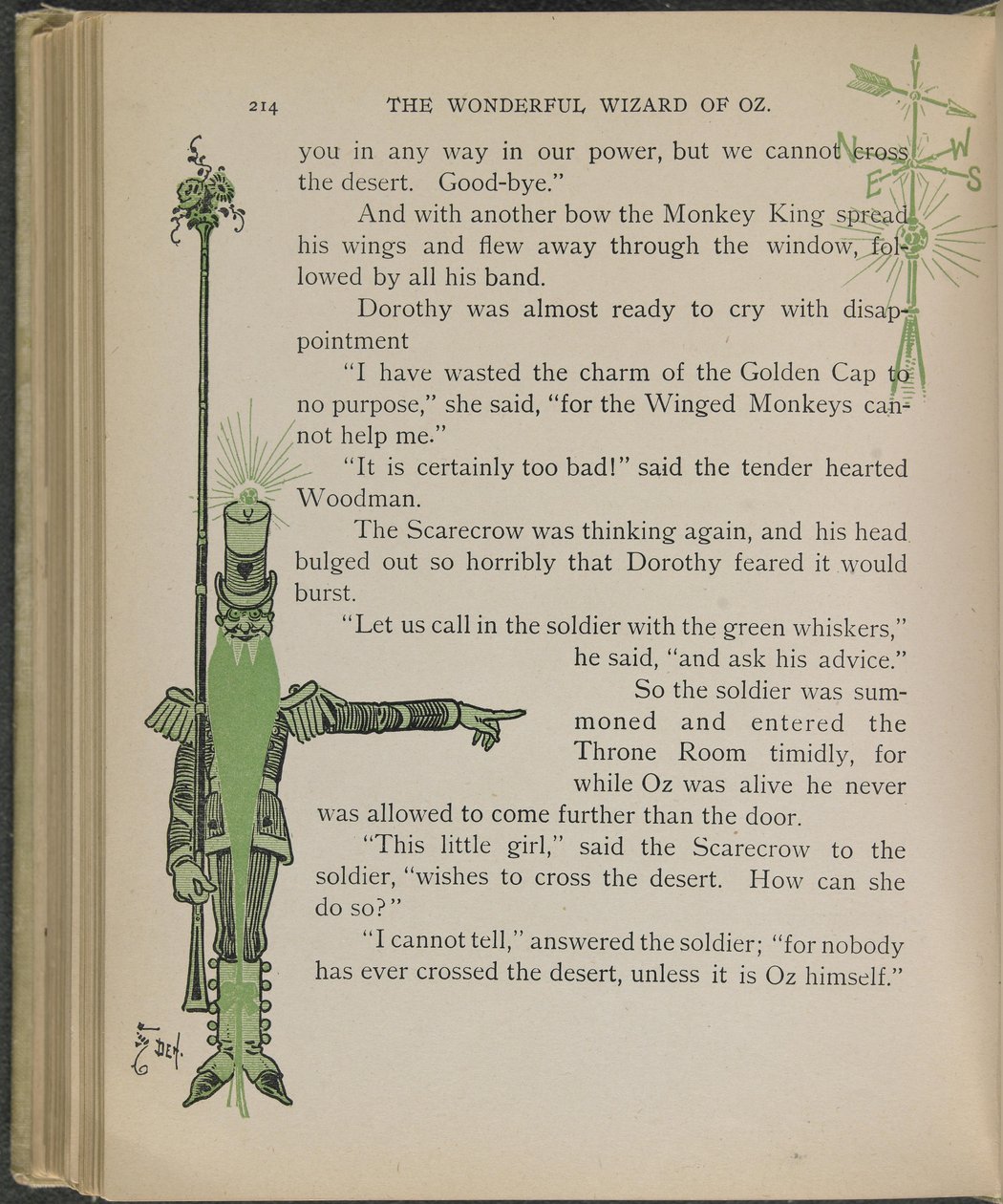 Illustration from "The Wonderful Wizard of Oz" by William Wallace Denslow