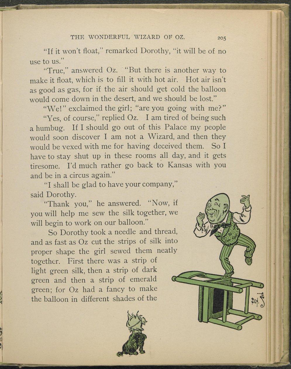 Illustration from "The Wonderful Wizard of Oz" by Lyman Frank Baum by William Wallace Denslow