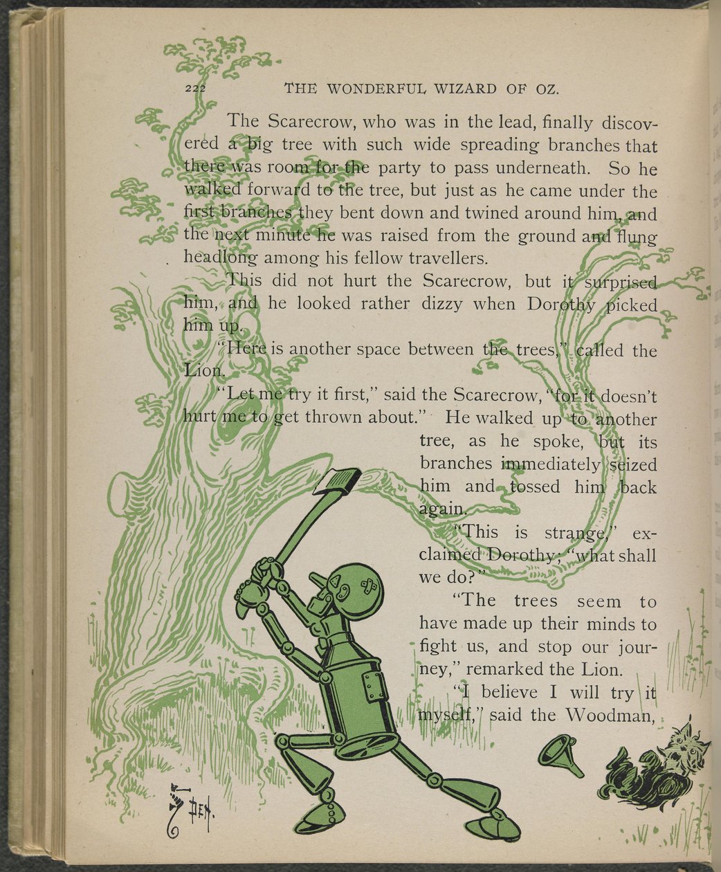Illustration from "The Wonderful Wizard of Oz" by Lyman Frank Baum by William Wallace Denslow