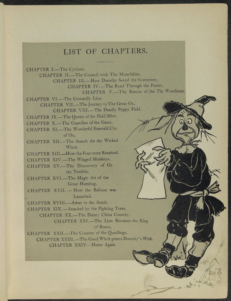 Illustration from "The Wonderful Wizard of Oz" by Lyman Frank Baum by William Wallace Denslow