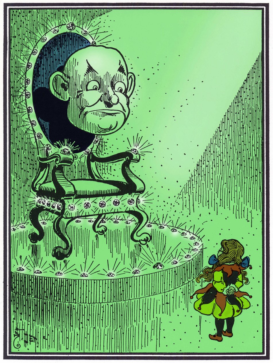 "The Wizard of Oz". Illustration by W. Denslow for the tale of Lyman Frank Baum by William Wallace Denslow