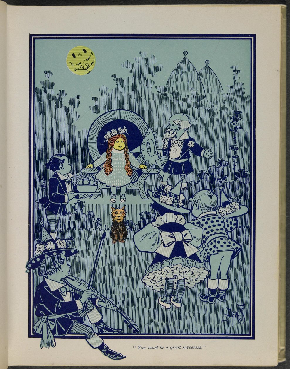 "You must be a great sorceress", illustration from "The Wonderful Wizard of Oz" by Lyman Frank Baum by William Wallace Denslow