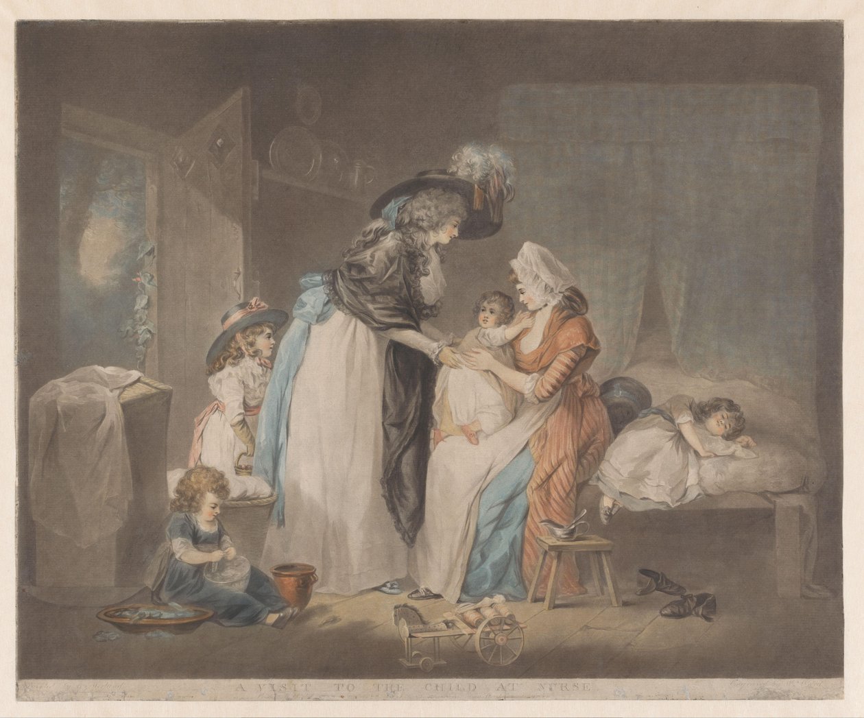 A Visit to the Child at Nurse by William Ward