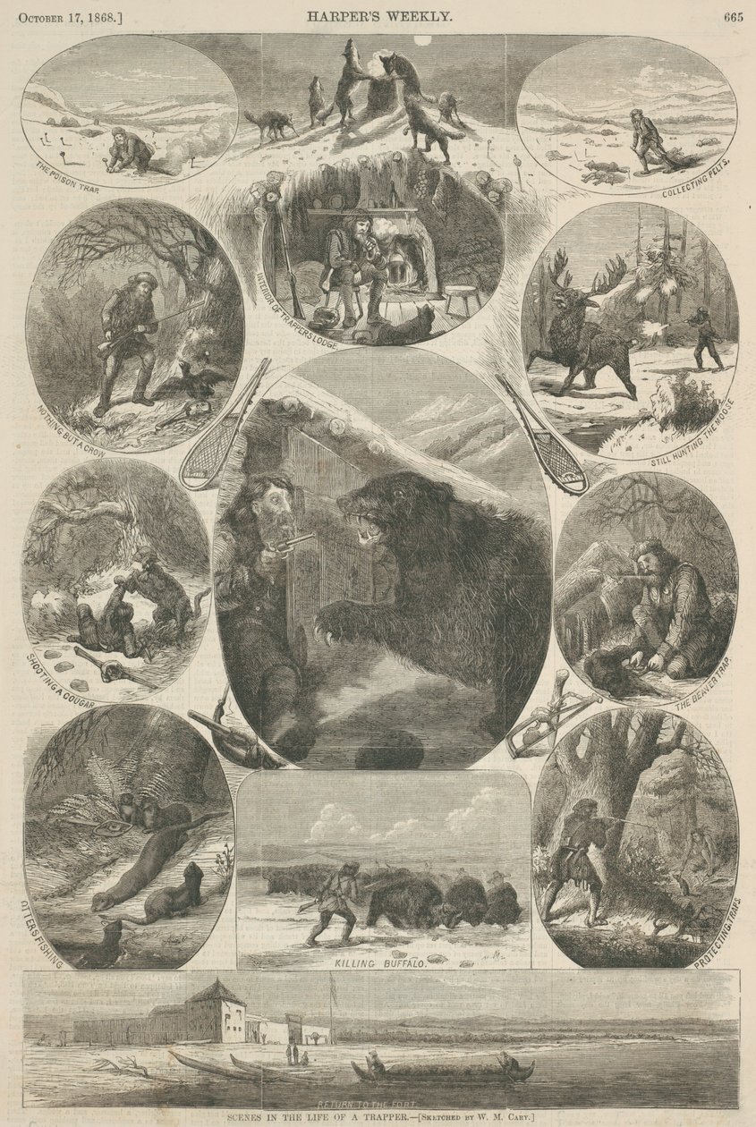 Scenes in the Life of a Trapper, from 