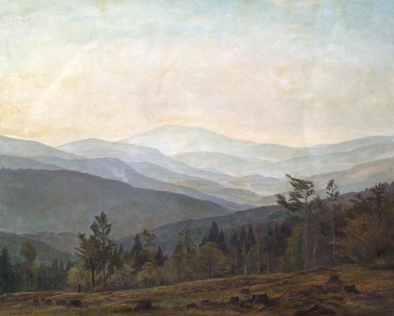 Bavarian Landscape by Willy ter Hell