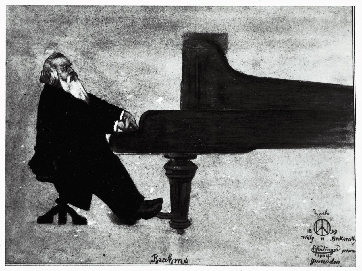 The German composer Johannes Brahms by Willy von Beckerath