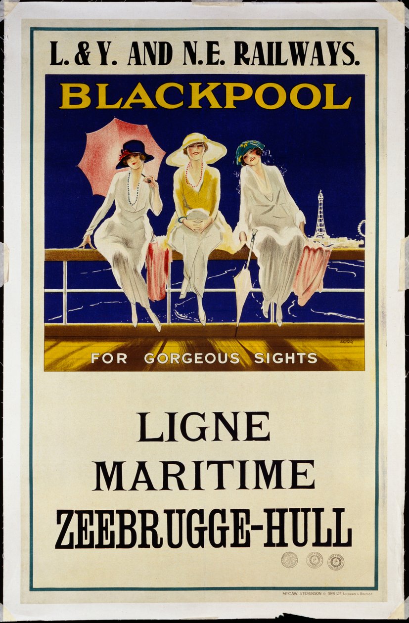 Blackpool, L.& Y. and N.E. Railways, c.1930 by Wilton Williams