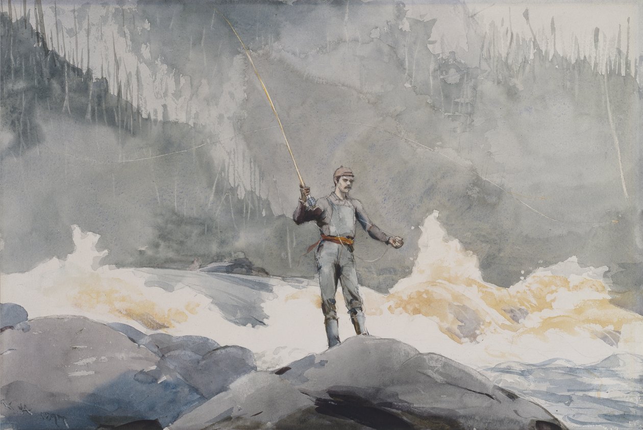 Casting by Winslow Homer