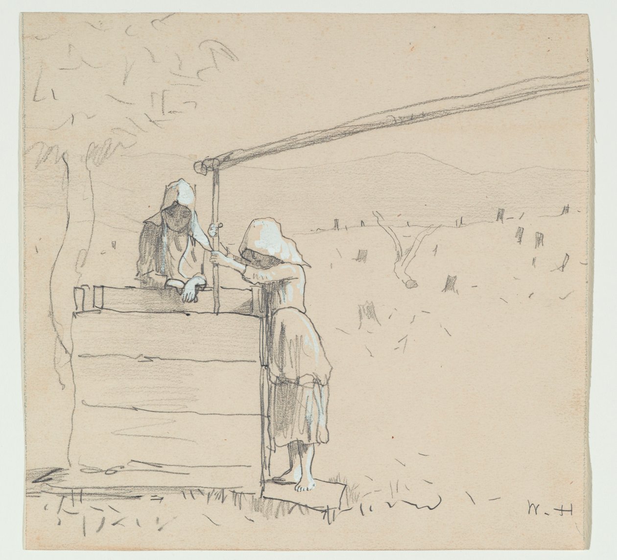 Girls at a Well, 1879 by Winslow Homer