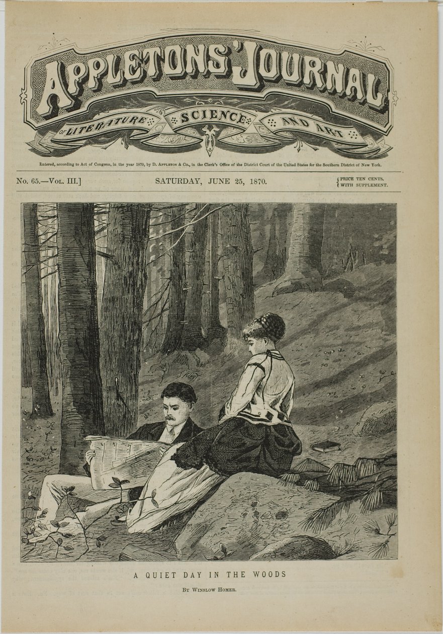 A Quiet Day in the Woods by Winslow Homer