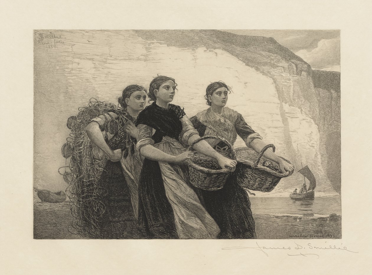 A Voice from the Cliffs (engraved by James David Smillie) by Winslow Homer