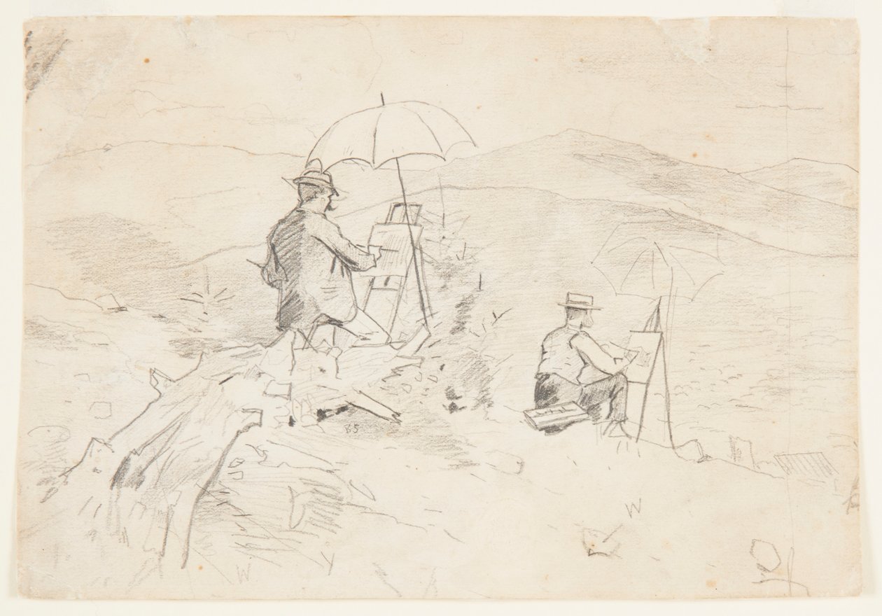 Artists Sketching in the White Mountains by Winslow Homer