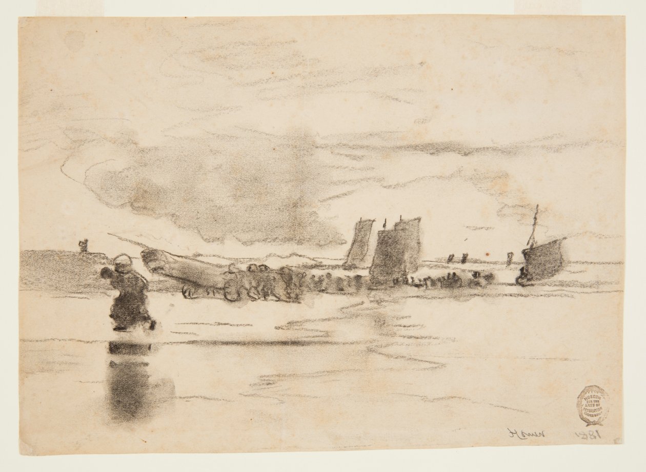 Beach at Low Tide, Cullercoats, England by Winslow Homer