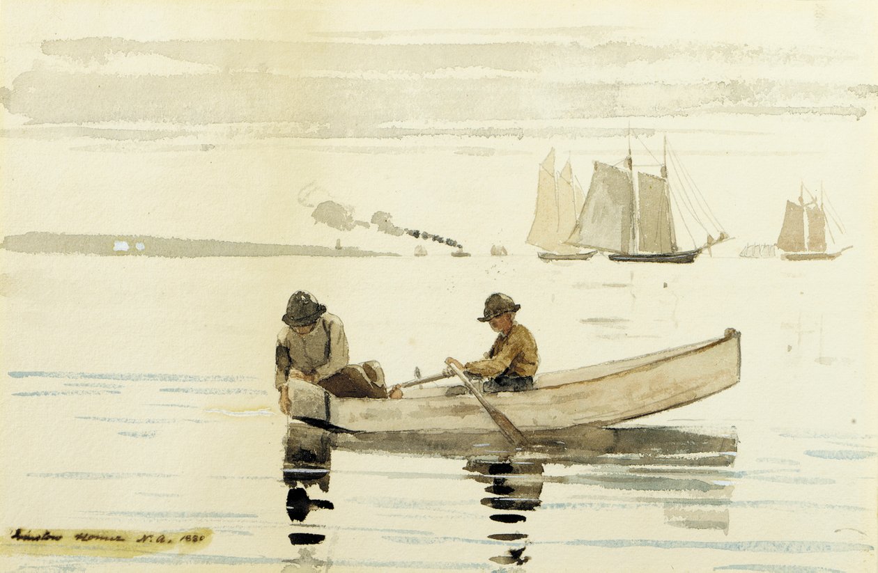 Boys Fishing, Gloucester Harbor by Winslow Homer