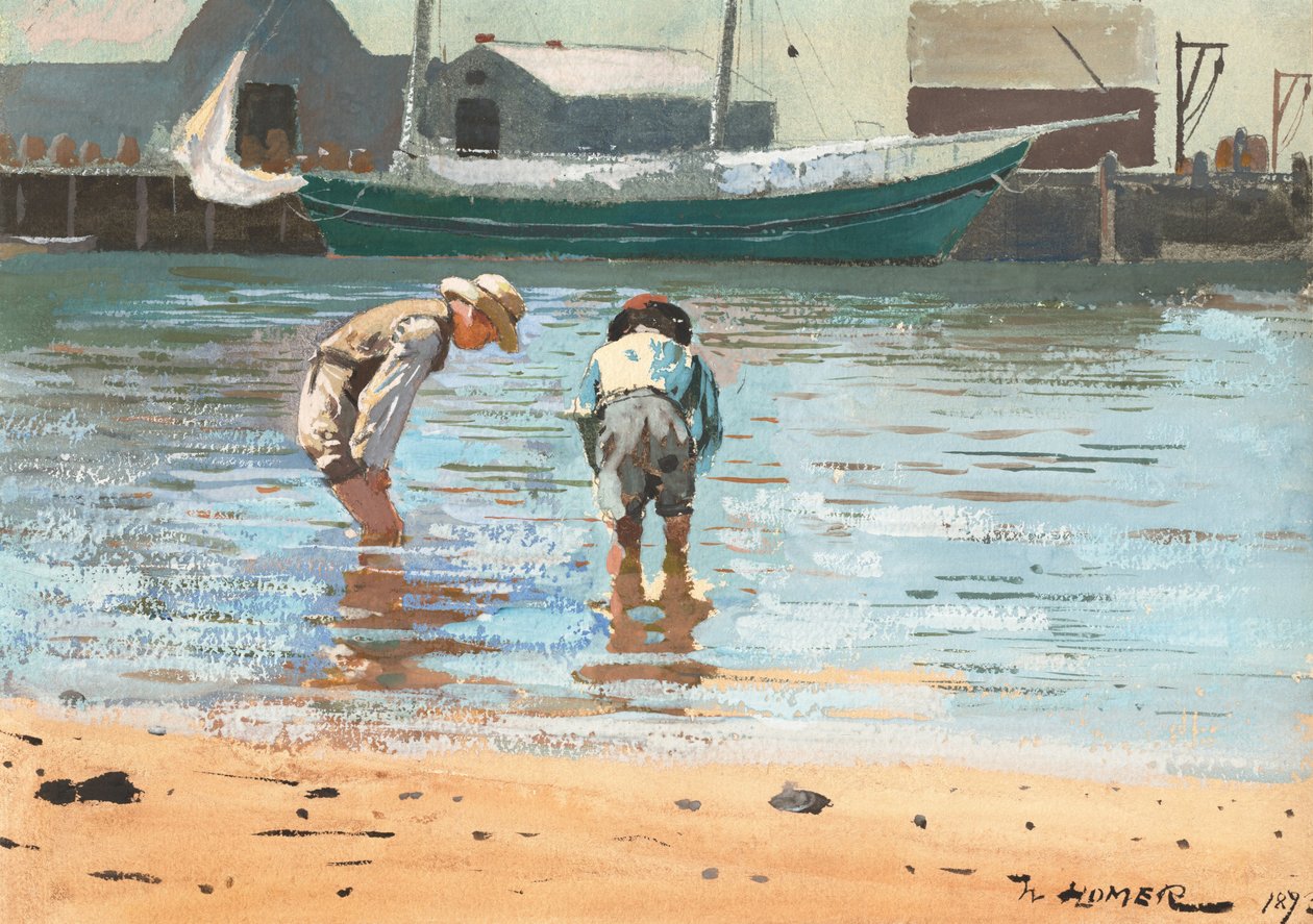 Boys Wading by Winslow Homer