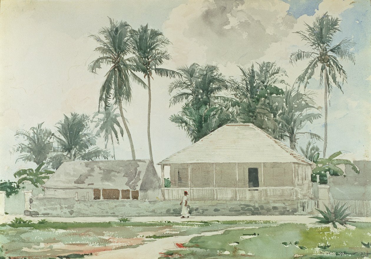 Cabins, Nassau, 1885 by Winslow Homer