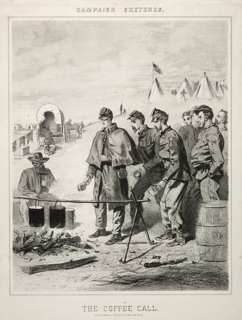 Campaign Sketches: The Coffee Call by Winslow Homer