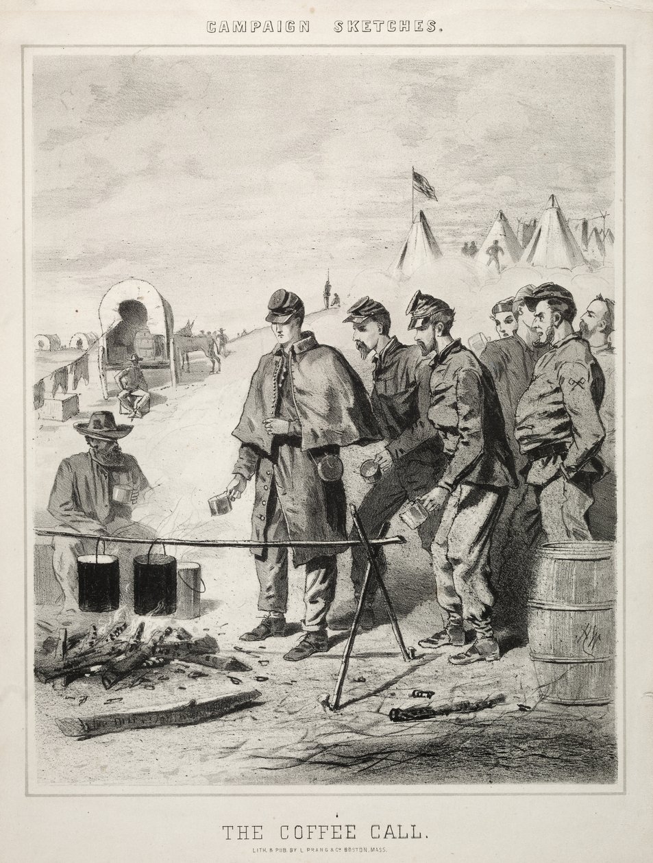 Campaign Sketches: The Coffee Call by Winslow Homer