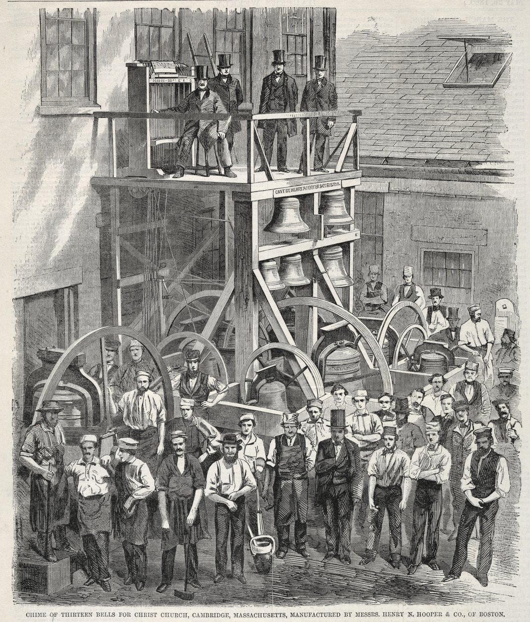 Chime of Thirteen Bells for Christ Church, Cambridge, Massachusetts, Manufactured by Messrs. Henry N. Hooper & Co., of Boston by Winslow Homer
