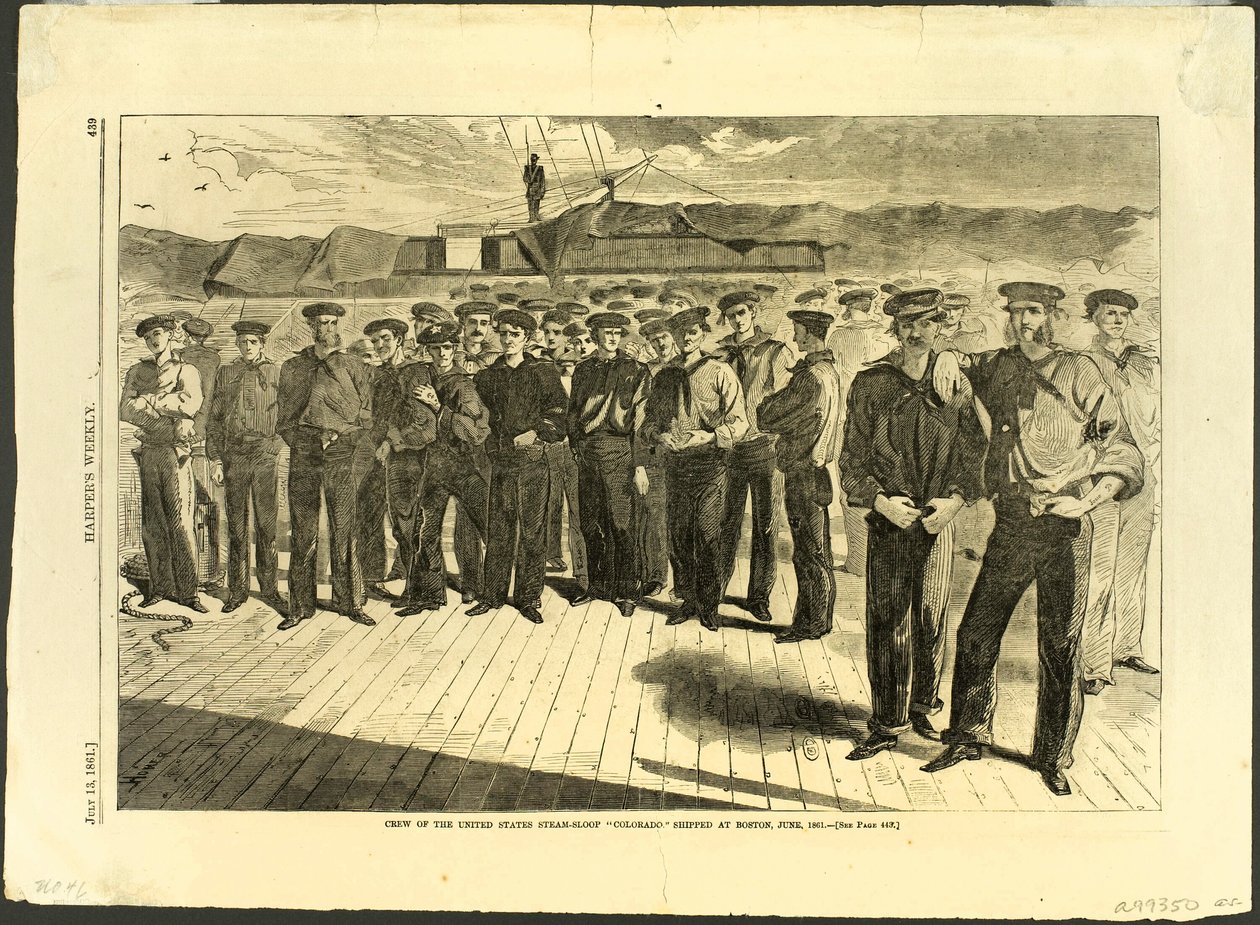 Crew of the United States Steam Sloop "Colorado" Shipped at Boston, June, 1861 by Winslow Homer