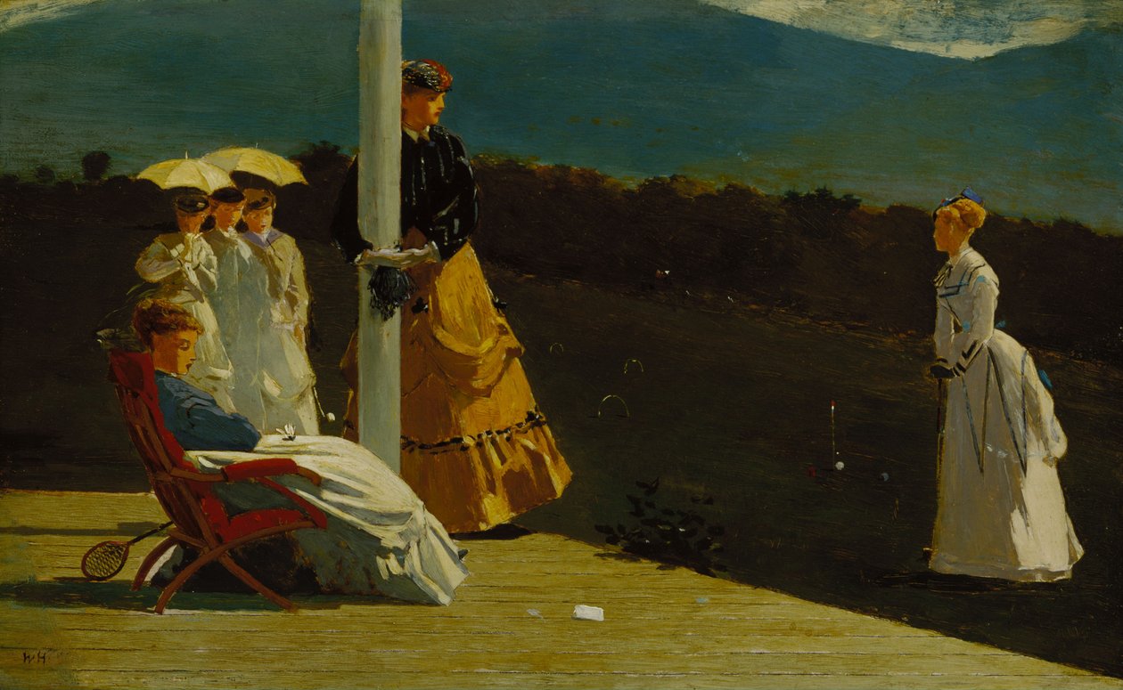 Croquet Match by Winslow Homer