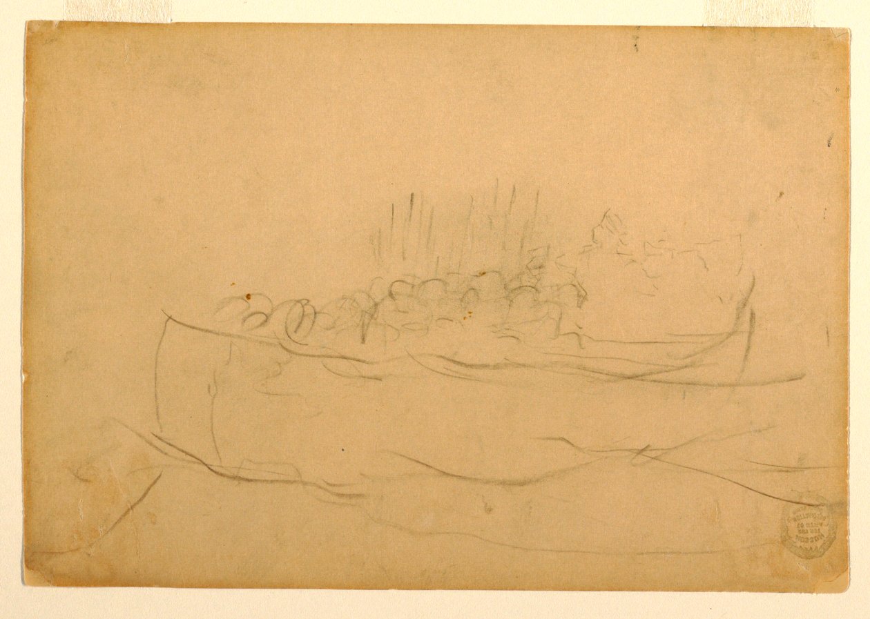 A Dory Filled with Men, 1881-82 by Winslow Homer