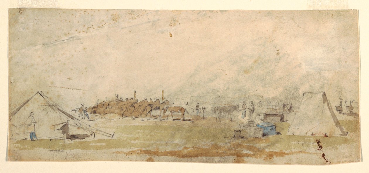 Army Encampment, 1862 by Winslow Homer