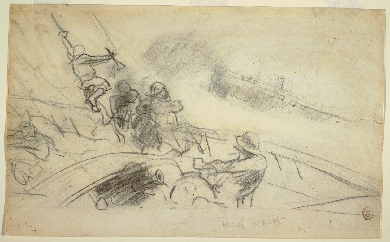 Hard-a-Port, 1885–90 by Winslow Homer