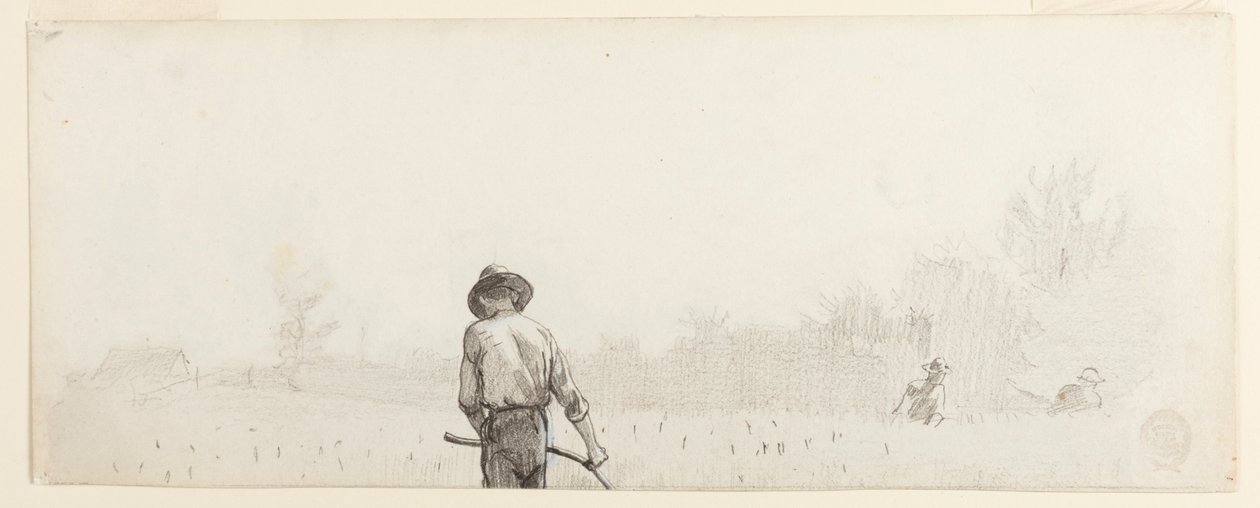 Man with a Scythe, ca. 1865 by Winslow Homer