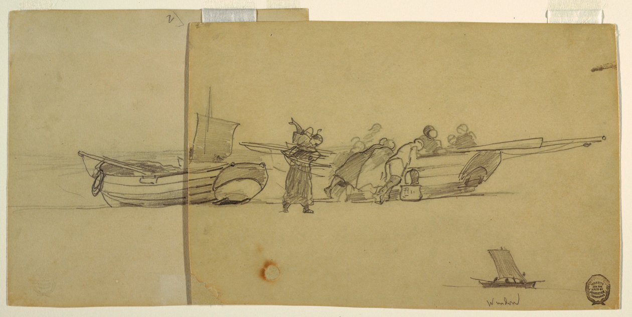 Portion of a Fishing Dory, England, 1881–82 by Winslow Homer