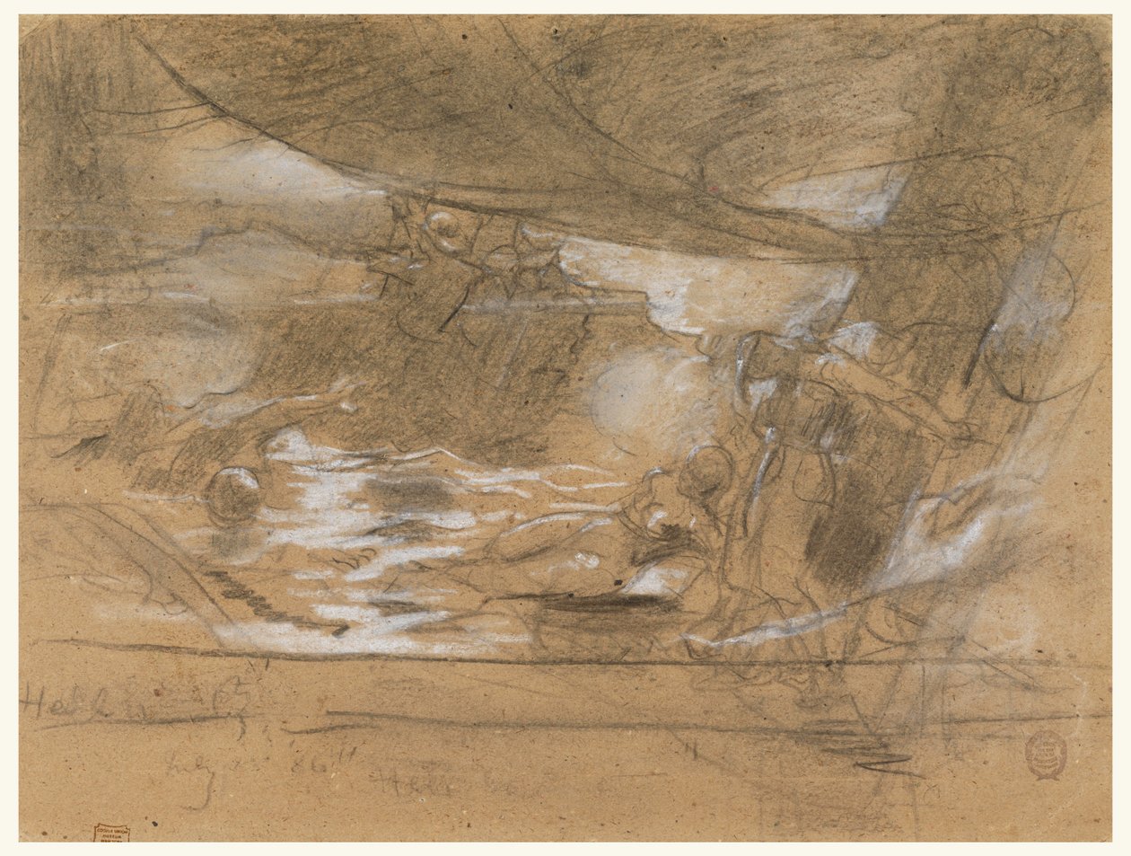 Ship Deck with Two Women, possibly July 15, 1886 by Winslow Homer