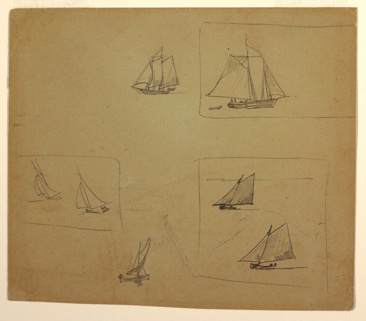 Sketches of Sailing Craft, 1881–82 by Winslow Homer