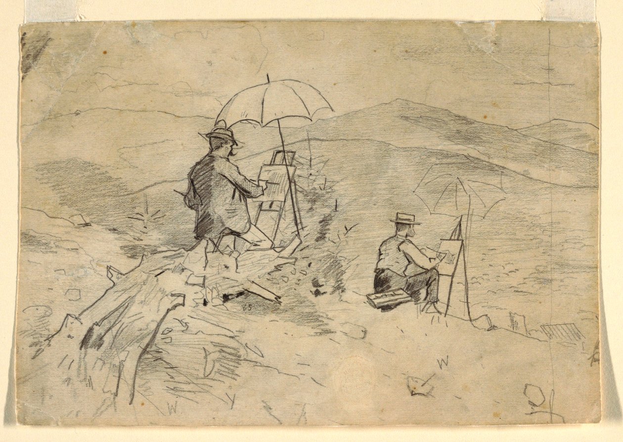 Study for "Artists Sketching in the White Mountains" and "The Artist in the Country", 1868 by Winslow Homer