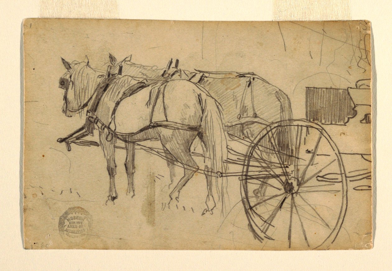 Study for "The Picnic Excursion", 1868 by Winslow Homer