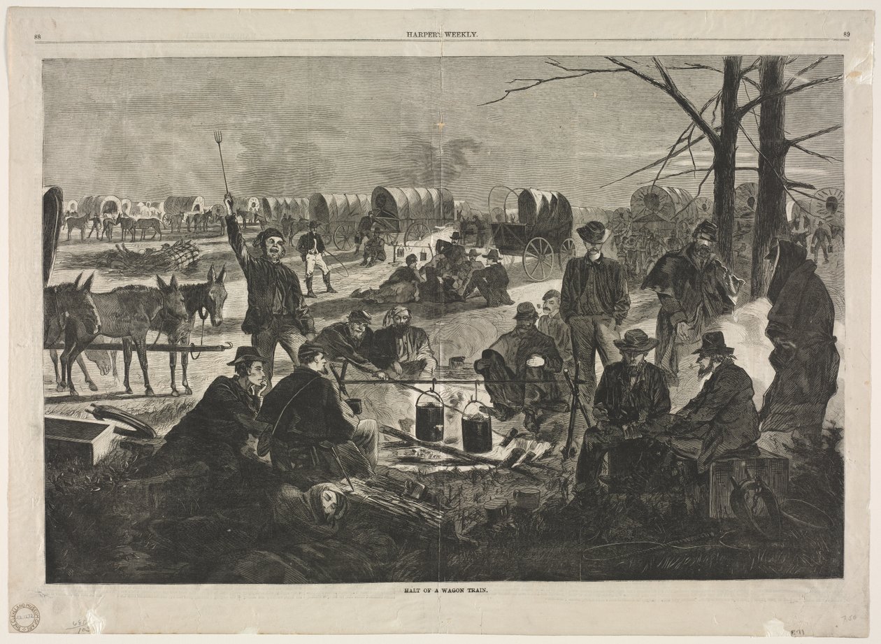 Halt of the Wagon Train by Winslow Homer