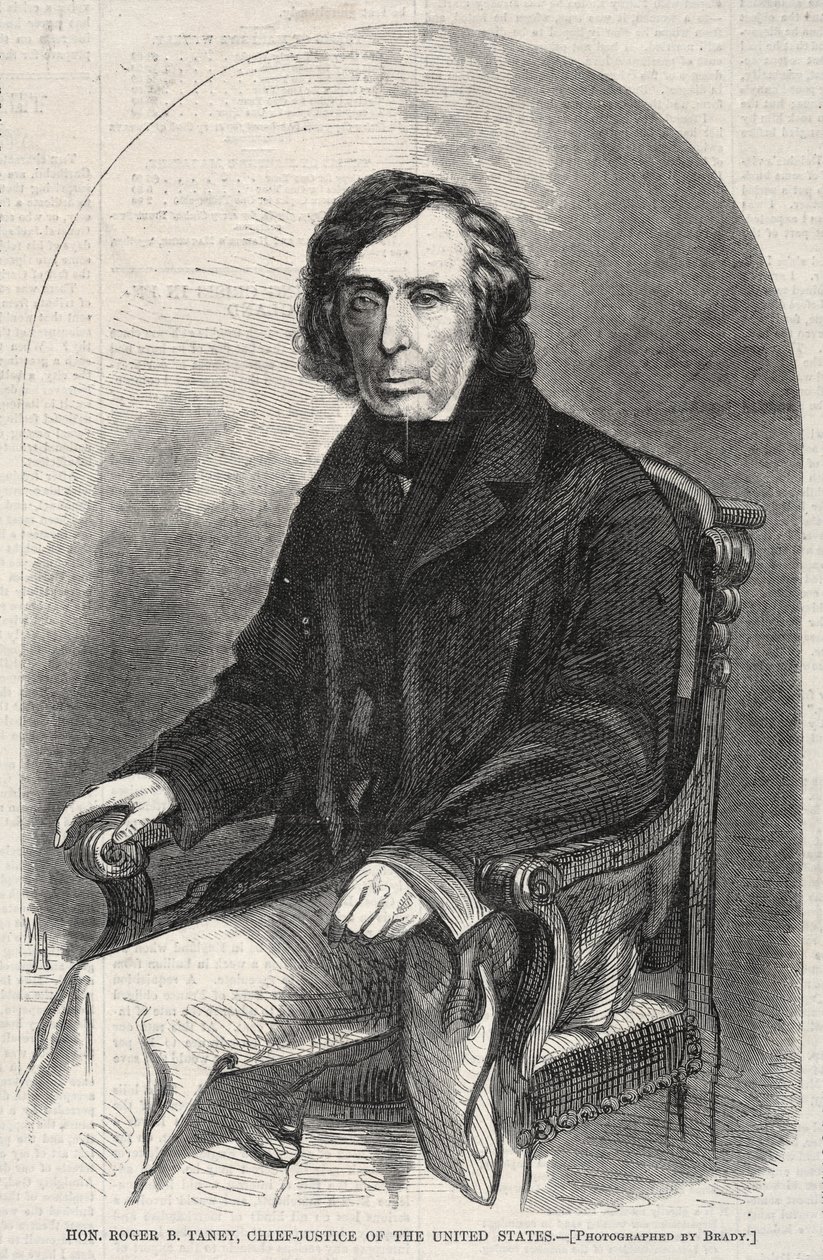 Hon. Roger B. Taney, Chief Justice of the United States, 1860 by Winslow Homer