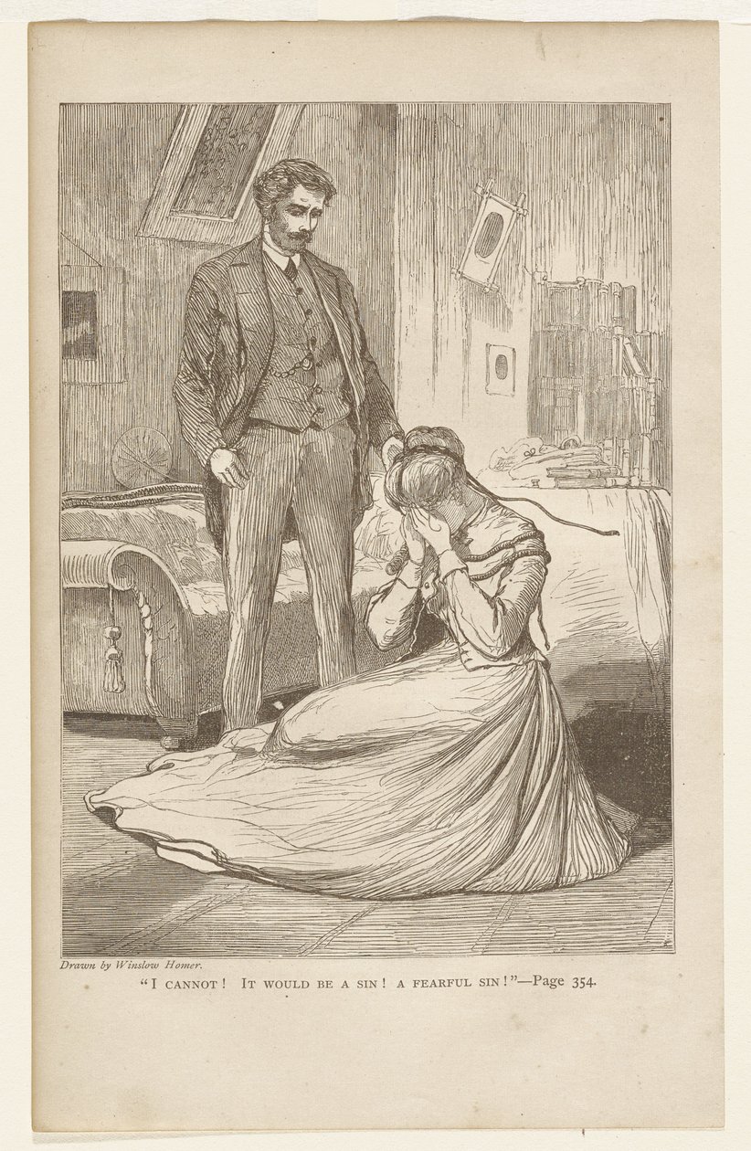 I Cannot! It would Be A Sin! A Fearful Sin! by Winslow Homer